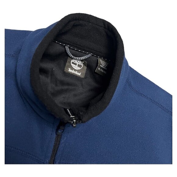 Timberland Fleece Outdoor Designer Blue Casual Light Hiking Vest Mens XL - Picture 2 of 5